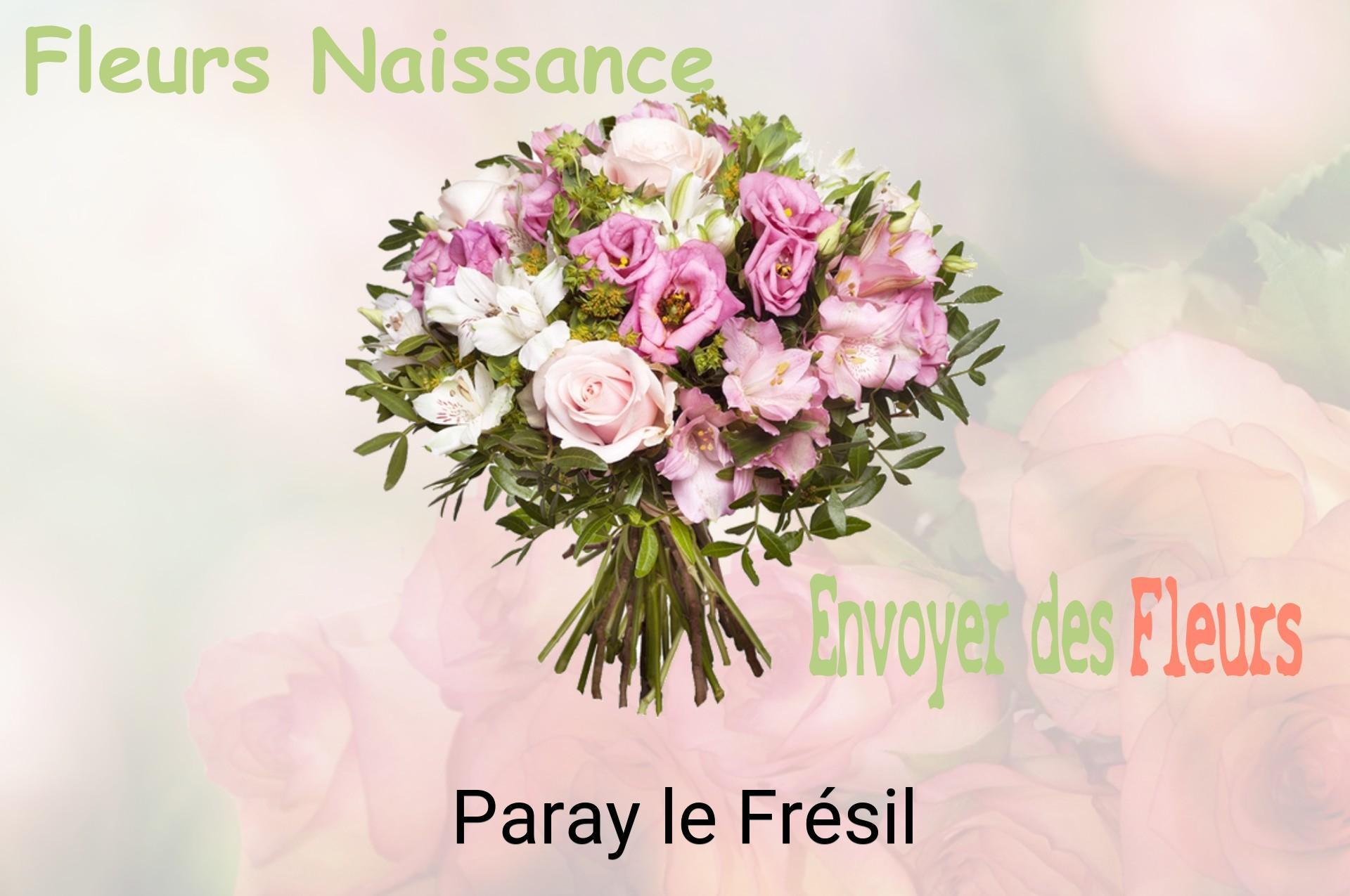 Bouquet de fleurs de naissance livré à Paray-le-Frésil